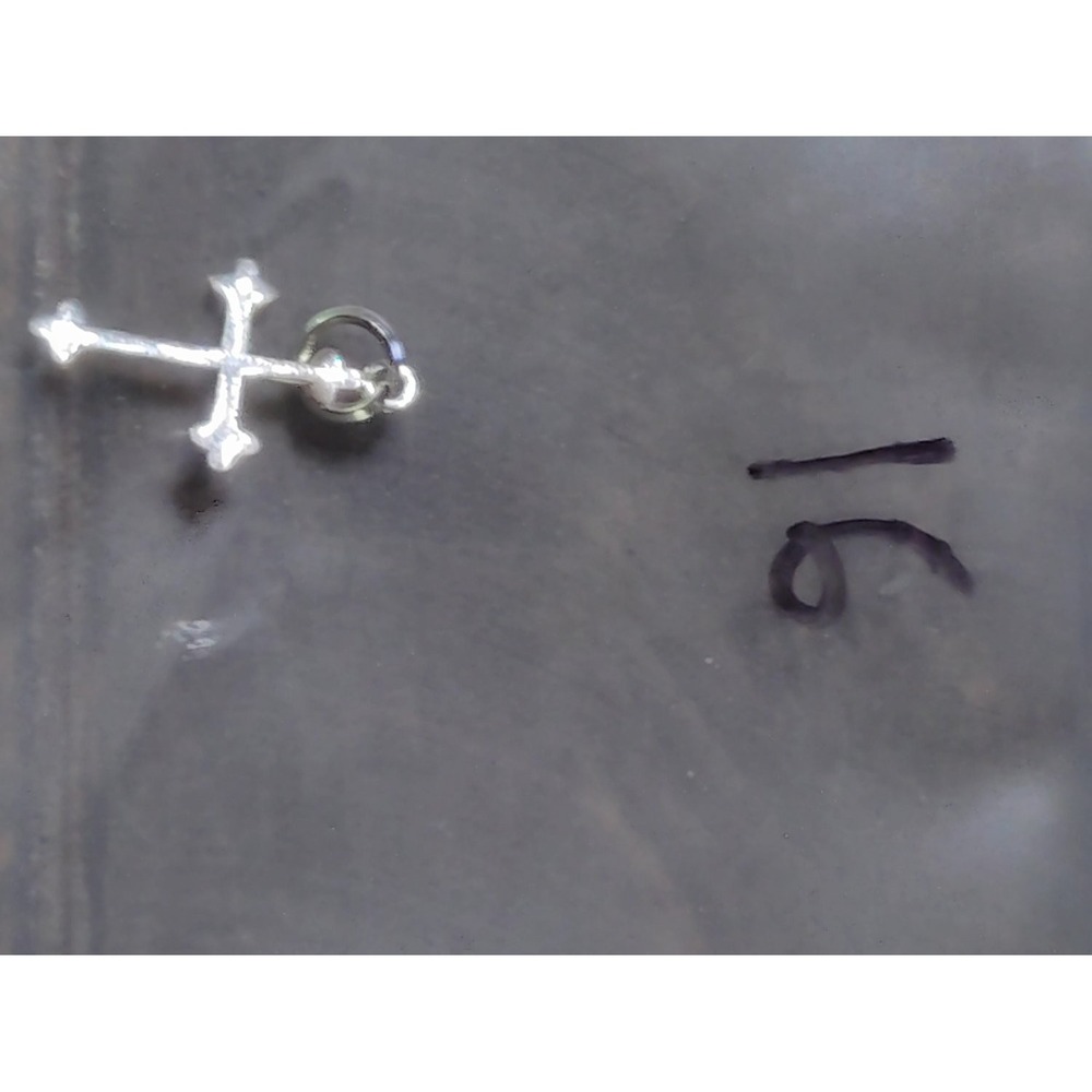 Sterling Silver Trefoil Budded Cross Pendant Charm Religious 925 Vintage